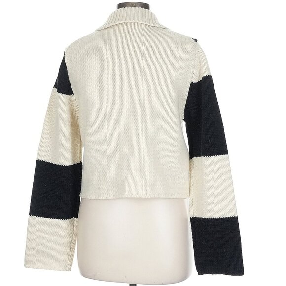 De Base Kare Zip Wool Cardigan One Size - Picture 2 of 4